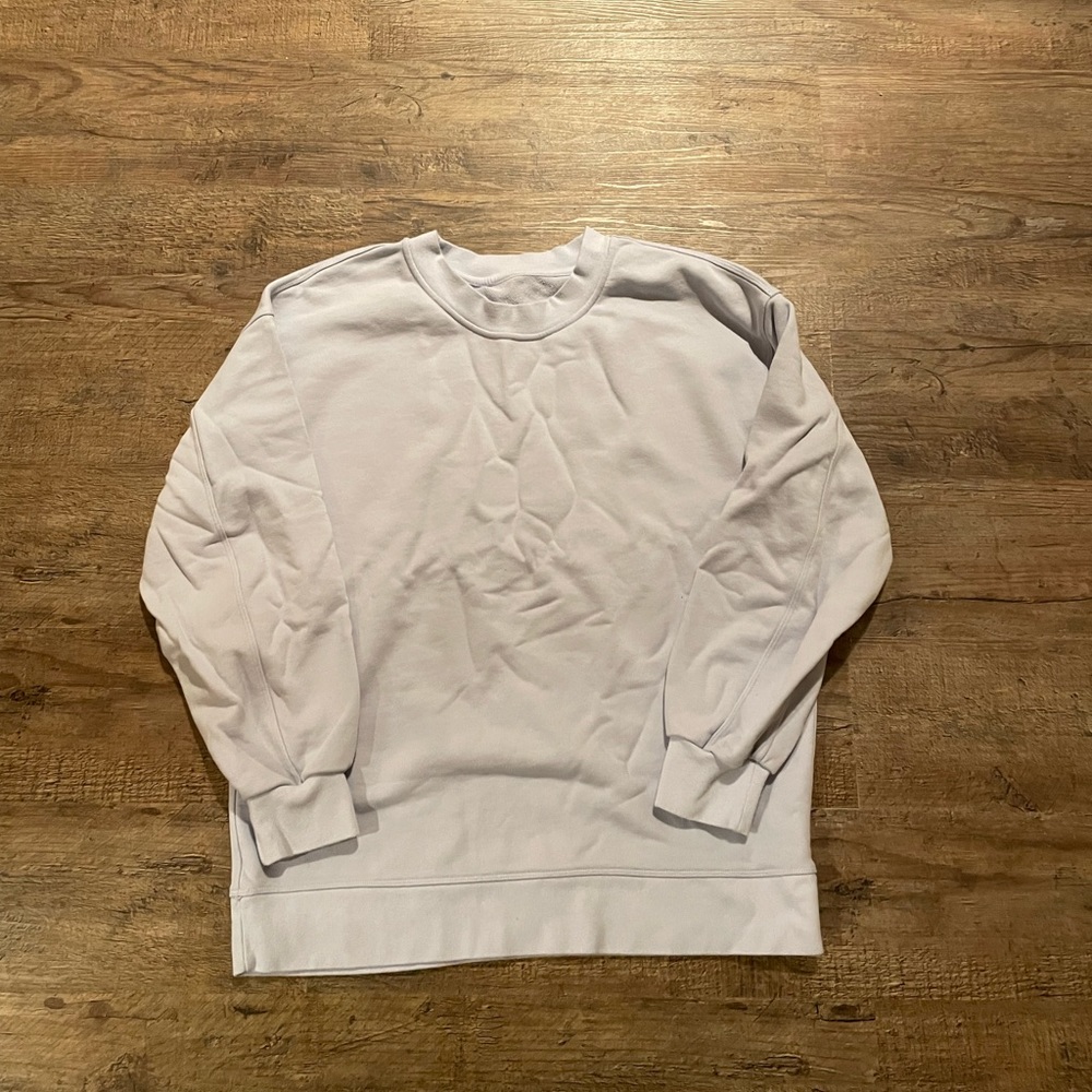 Lululemon Athletica Perfectly Oversized Crew Sweatshirt Lavender Dew Women Small